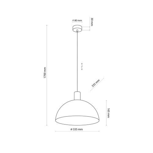 Lampa wisząca skandynawska industrialna loft retro drewniana klosz metalowy brązowa orzech TK Lighting Oslo 4508 1x15W E27