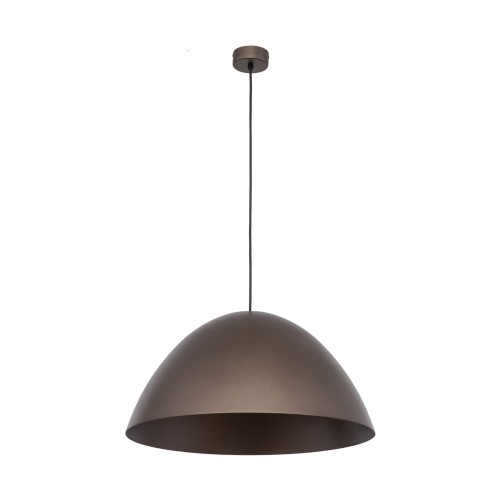 Lampa wisząca skandynawska industrialna loft retro drewniana klosz metalowy brązowa orzech TK Lighting Oslo 4508 1x15W E27