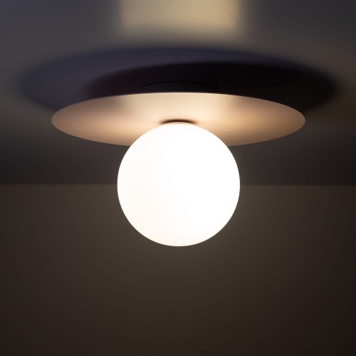 Kinkiet nowoczesny skandynawski klosz szklany kula różowy biały TK Lighting Pixi 10228 1x8W G9