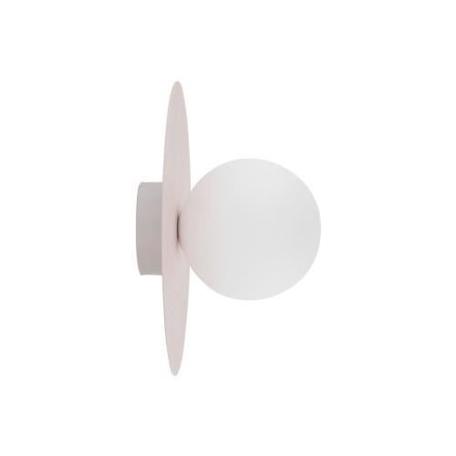 Kinkiet nowoczesny skandynawski klosz szklany kula różowy biały TK Lighting Pixi 10228 1x8W G9