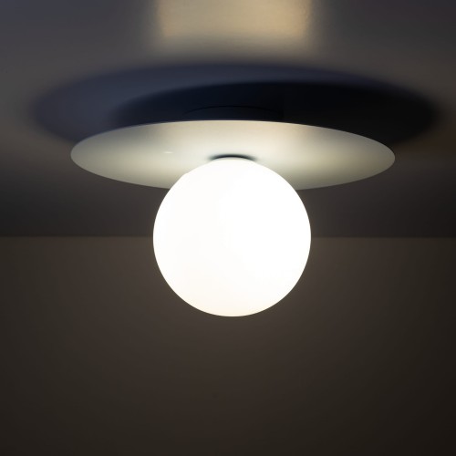 Kinkiet nowoczesny skandynawski klosz szklany kula niebieski biały TK Lighting Pixi 10230 1x8W G9