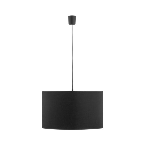 Lampa wisząca klasyczna loft okrągły abażur materiałowy czarna TK Lighting Rondo 3465 3x15W E27