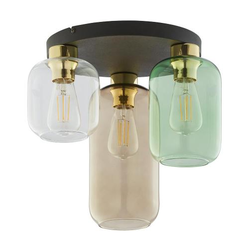 Lampa sufitowa plafon szklane klosze TK Lighting Marco 3318 3x60W E27 multikolor