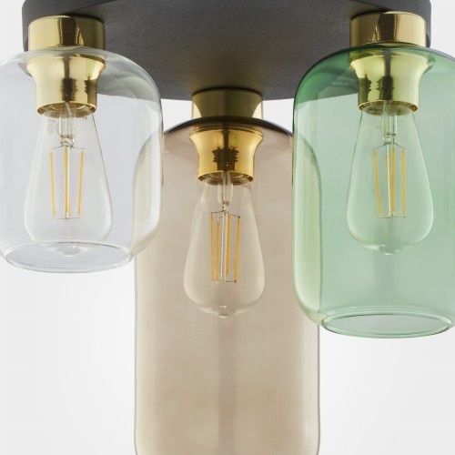 Lampa sufitowa plafon szklane klosze TK Lighting Marco 3318 3x60W E27 multikolor