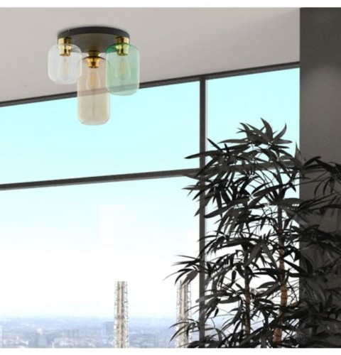 Lampa sufitowa plafon szklane klosze TK Lighting Marco 3318 3x60W E27 multikolor