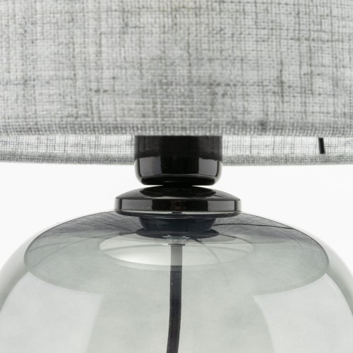 Lampka nowoczesna skandynawska klasyczna elegancka abażur materiałowy grafitowa czarna TK Lighting Melody 5987 1x15W E27