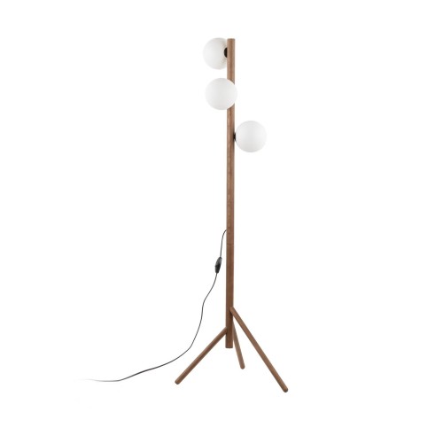 Lampka nowoczesna skandynawska loft klosz szklany kula czarna biała TK Lighting Miki 16044 1x8W G9
