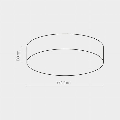 Plafon lampa sufitowa nowoczesny koło TK Lighting Rondo 1587 4x15W E27 czarny biały