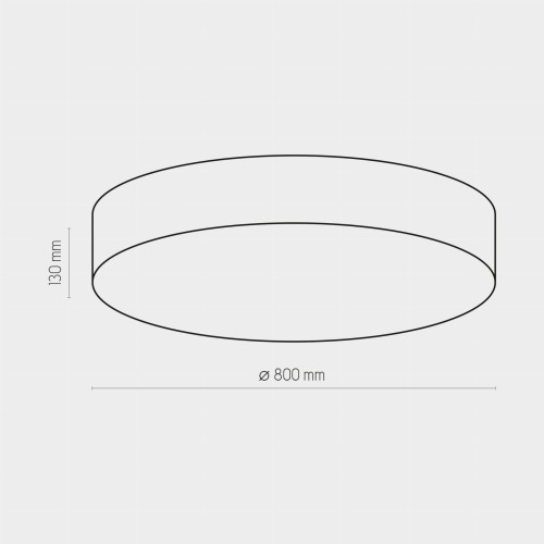 Plafon lampa sufitowa nowoczesny koło TK Lighting Rondo 4409 4x15W E27 czarny biały