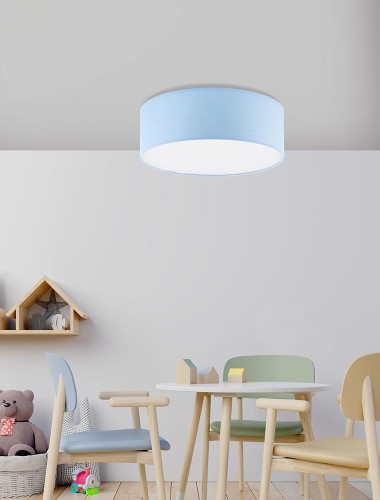 Plafon lampa sufitowa koło TK Lighting Rondo 3229 2x15W E27 niebieski biały