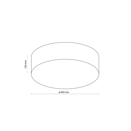Tk Lighting Rondo 5636 plafon lampa sufitowa 4x15W E27 biały szary