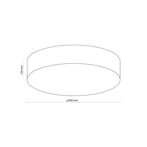 Tk Lighting Rondo 5637 plafon lampa sufitowa 4x15W E27 biały szary