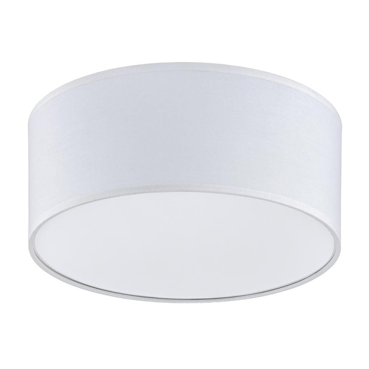 Plafon okrągły z abażurem TK Lighting Rondo 3330 lampa sufitowa 1x15W E27 biały