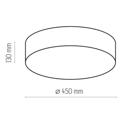 TK Lighting Rondo 1086 plafon lampa sufitowa 4x15W E27 biały