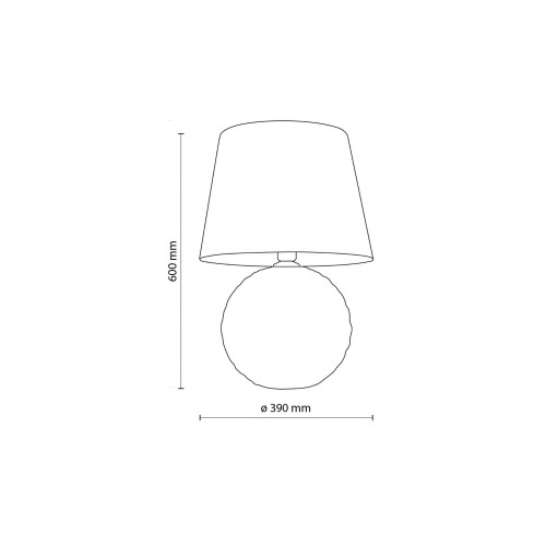 Lampka nowoczesna loft elegancka glamour abażur materiałowy czarna TK Lighting Santana 16047 1x15W E27