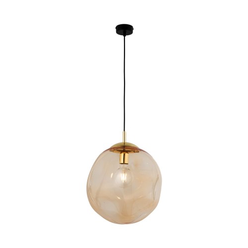 Lampa wisząca melt TK Lighting Sol 4261 1x15W E27 czarna bursztyn