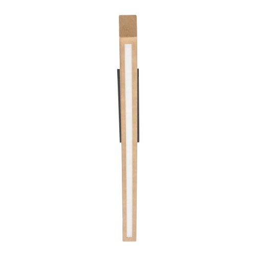 Plafon nowoczesny skandynawski boho loft podłużny drewniany sosna czarny TK Lighting Teo 6619 1x36W LED 3000K