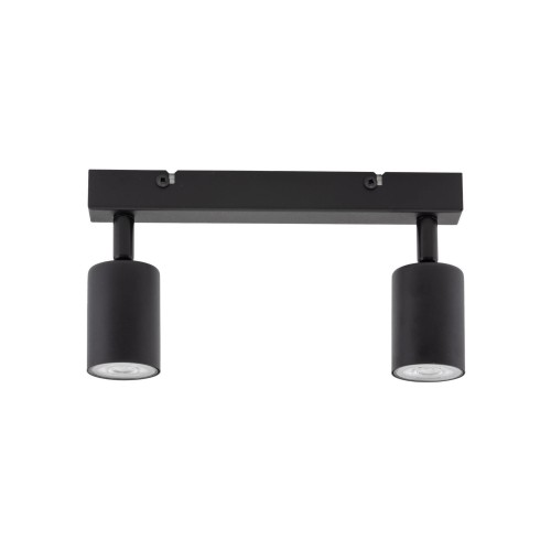 Plafon nowoczesny elegancki reflektory metalowe tuba czarny TK Lighting Top 6175 2x10W GU10