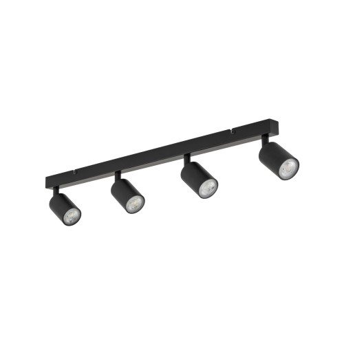 Plafon nowoczesny elegancki reflektory metalowe tuba czarny TK Lighting Top 6176 3x10W GU11
