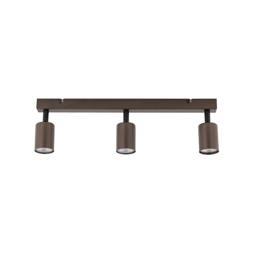 Plafon nowoczesny elegancki reflektory metalowe tuba brązowy TK Lighting Top 6181 3x10W GU10