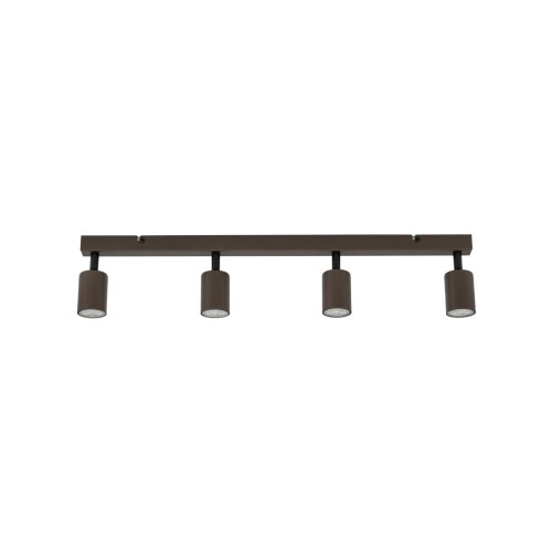Plafon nowoczesny elegancki reflektory metalowe tuba brązowy TK Lighting Top 6182 4x10W GU10
