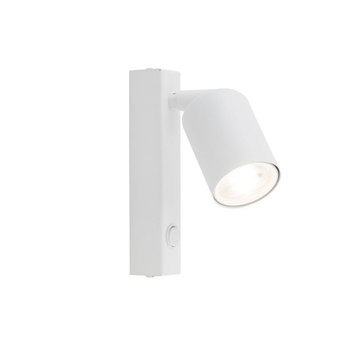 Kinkiet nowoczesny elegancki metalowy tuba biały TK Lighting Top 6186 1x10W GU10