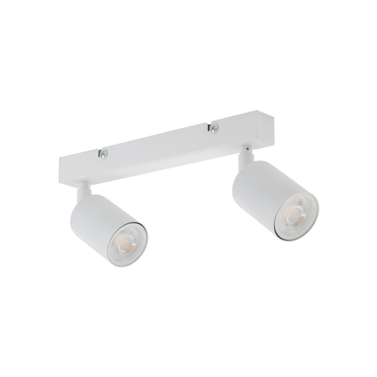 Plafon nowoczesny elegancki reflektory metalowe tuba biały TK Lighting Top 6198 2x10W GU10