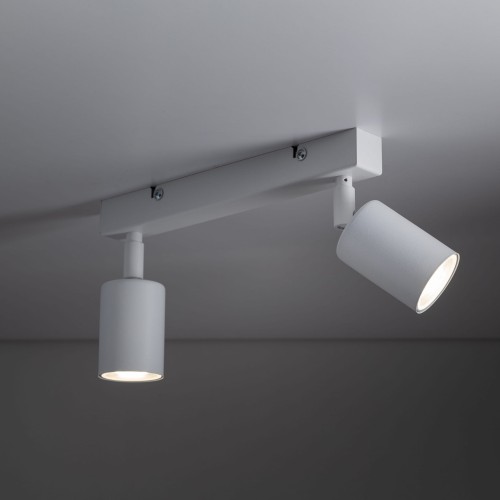 Plafon nowoczesny elegancki reflektory metalowe tuba biały TK Lighting Top 6198 2x10W GU10