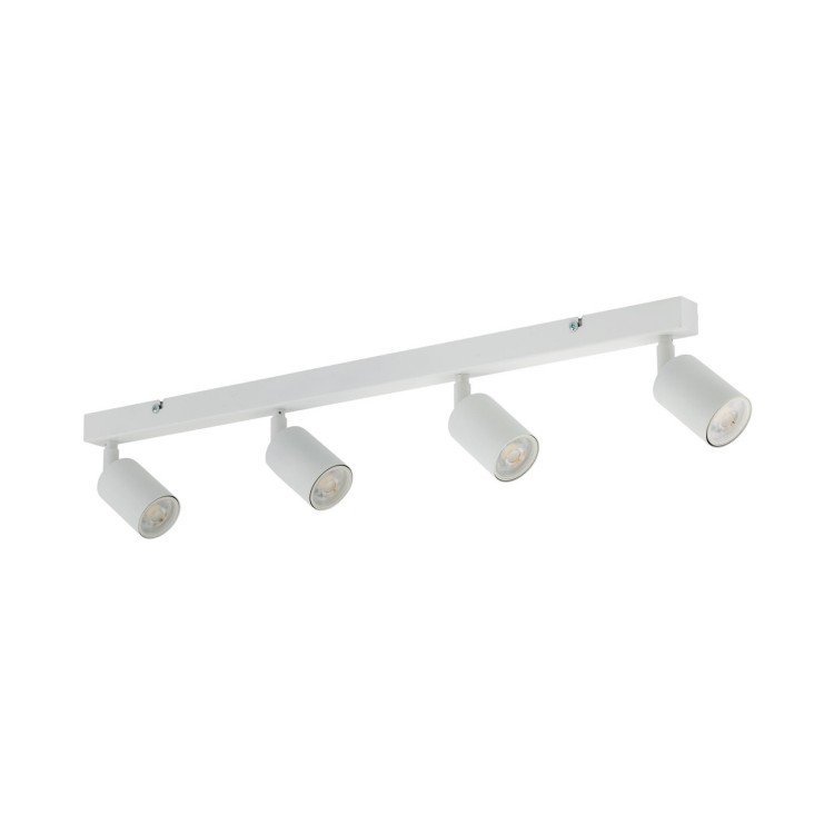 Plafon nowoczesny elegancki reflektory metalowe tuba biały TK Lighting Top 6874 4x10W GU10