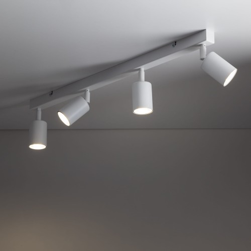 Plafon nowoczesny elegancki reflektory metalowe tuba biały TK Lighting Top 6874 4x10W GU10