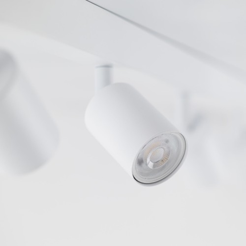 Plafon nowoczesny elegancki reflektory metalowe tuba biały TK Lighting Top 6878 6x10W GU10
