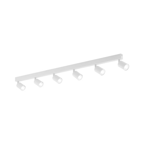 Plafon nowoczesny elegancki reflektory metalowe tuba biały TK Lighting Top 6878 6x10W GU10
