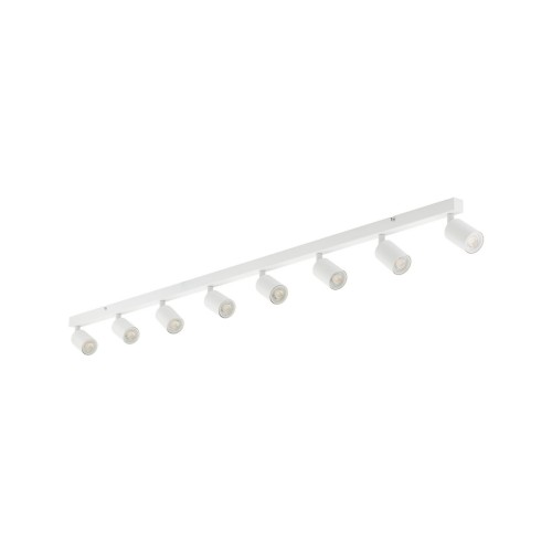 Plafon nowoczesny elegancki reflektory metalowe tuba biały TK Lighting Top 6879 8x10W GU10