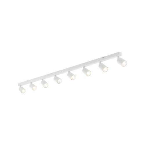 Plafon nowoczesny elegancki reflektory metalowe tuba biały TK Lighting Top 6879 8x10W GU10