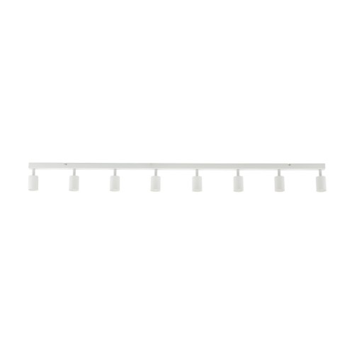 Plafon nowoczesny elegancki reflektory metalowe tuba biały TK Lighting Top 6879 8x10W GU10