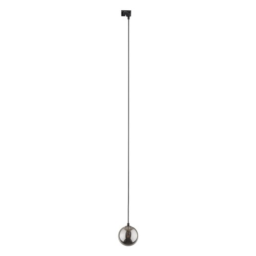 Lampa wisząca do systemu szynowego 1-fazowego Tracer nowoczesny loft klosz szklany kula grafitowa czarna TK Lighting Tracer 4926 1x6W G9