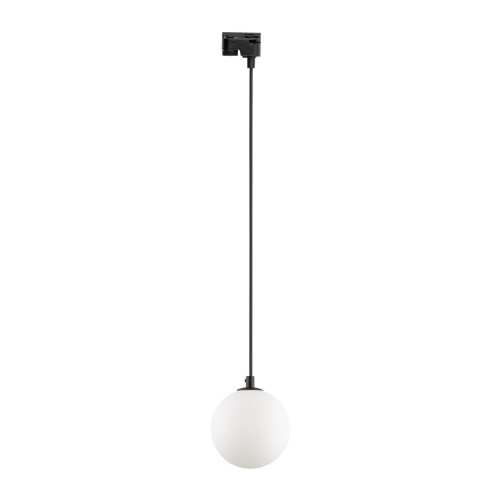 Lampa wisząca do systemu szynowego 1-fazowego Tracer nowoczesny loft klosz szklany kula biała czarna TK Lighting Tracer 4927 1x6W G9
