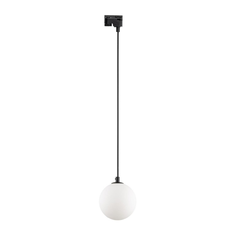 Lampa wisząca do systemu szynowego 1-fazowego Tracer nowoczesny loft klosz szklany kula biała czarna TK Lighting Tracer 4927 1x6W G9