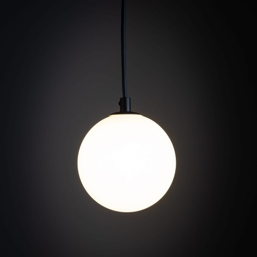 Lampa wisząca do systemu szynowego 1-fazowego Tracer nowoczesny loft klosz szklany kula biała czarna TK Lighting Tracer 4927 1x6W G9