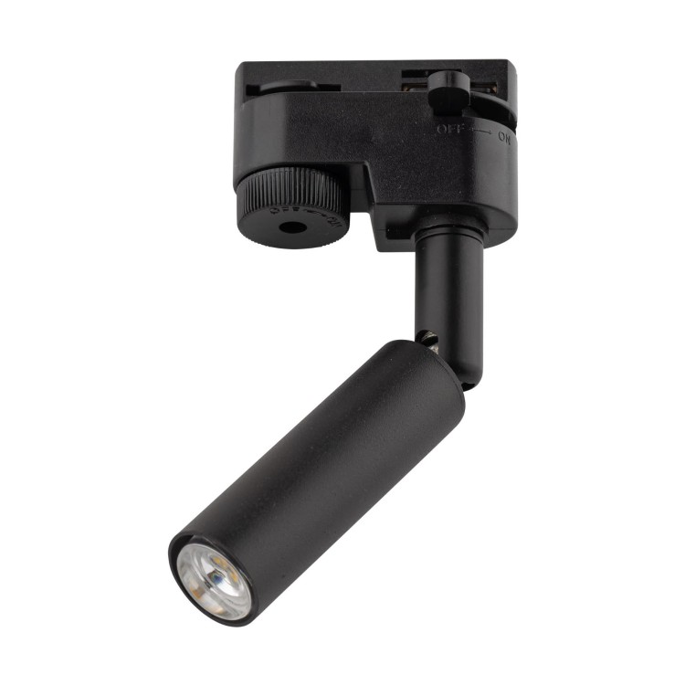 Reflektor do systemu szynowego 1-fazowego Tracer nowoczesny loft metalowy tuba czarny TK Lighting Tracer 4958 1x6W G9