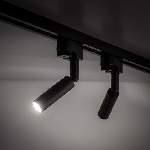 Reflektor do systemu szynowego 1-fazowego Tracer nowoczesny loft metalowy tuba czarny TK Lighting Tracer 4958 1x6W G9