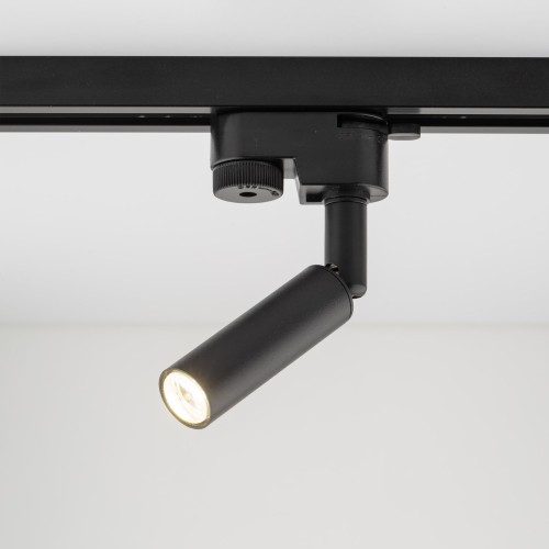 Reflektor do systemu szynowego 1-fazowego Tracer nowoczesny loft metalowy tuba czarny TK Lighting Tracer 4958 1x6W G9