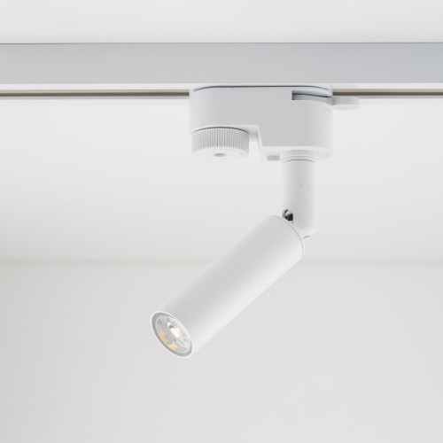 Reflektor do systemu szynowego 1-fazowego Tracer nowoczesny loft metalowy tuba biały TK Lighting Tracer 4956 1x6W G9