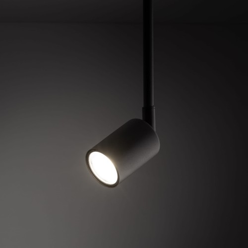 Reflektor do systemu szynowego 1-fazowego Tracer nowoczesny loft metalowy tuba czarny TK Lighting Tracer 4932 1x10W GU10