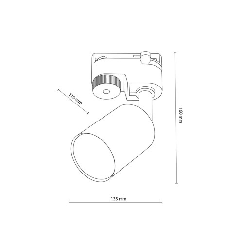 Tk Lighting Tracer 5686 reflektor 1x10W GU10 biały