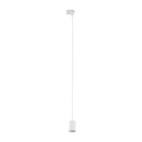 Lampa wisząca do systemu szynowego 1-fazowego Tracer nowoczesna loft metalowa tuba biała TK Lighting Tracer 4934 1x10W GU10