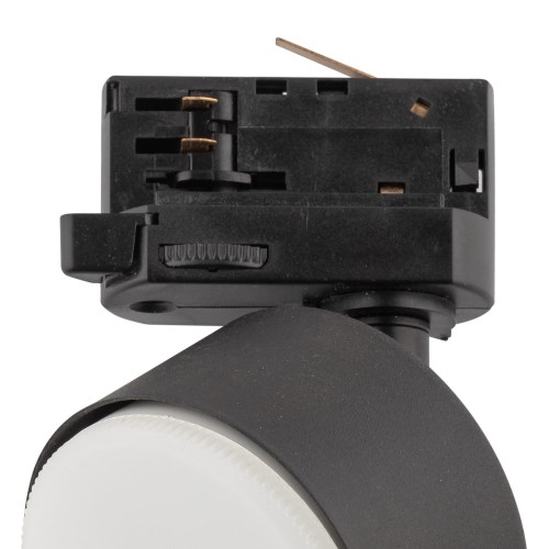 LAMPA SUFITOWA PUNKTOWA OKRĄGŁY reflektorek do systemu szynowego 3-fazowego czarna TK Lighting 6061 1x11W GX53