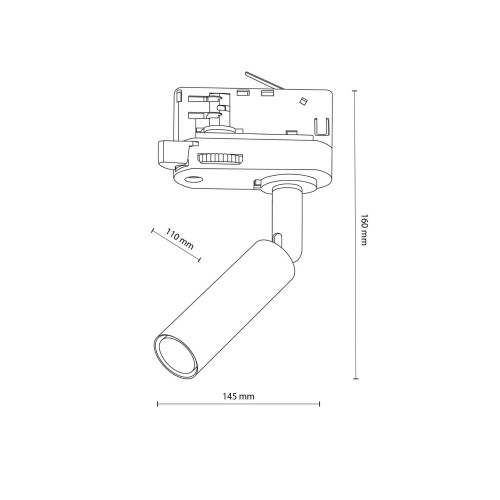 Tk Lighting Tracer 4846 reflektor 1x6W G9 biały