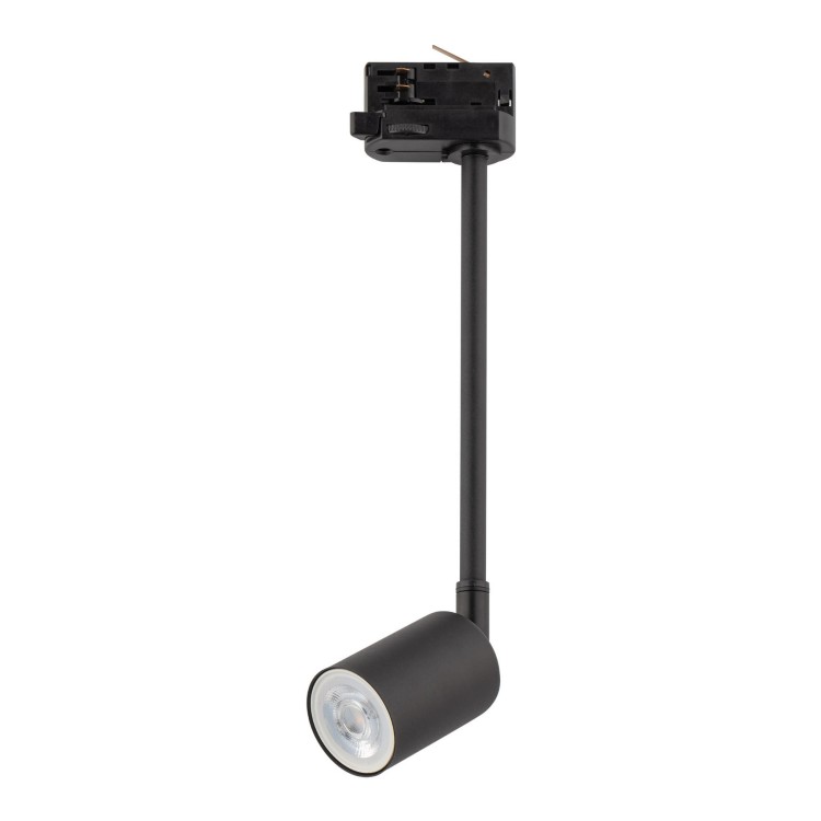 Reflektor do systemu szynowego 3-fazowego Tracer nowoczesny loft metalowy tuba czarny TK Lighting Tracer 4931 1x10W GU10
