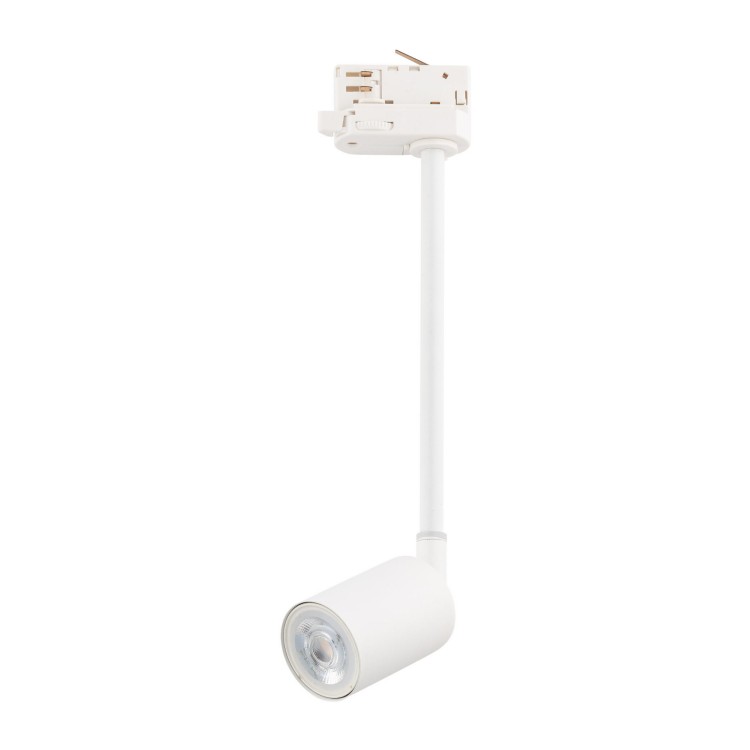 Reflektor do systemu szynowego 3-fazowego Tracer nowoczesny loft metalowy tuba biały TK Lighting Tracer 4930 1x10W GU10